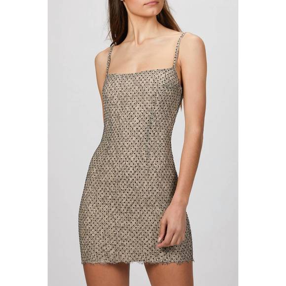 NEW ZEYNEP ARCAY polka dot lace bodycon dress in black/white - Picture 4 of 5